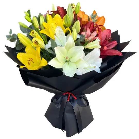 Ramo de flores lilium lirios black